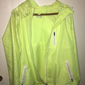 Neon Yellow windbreaker